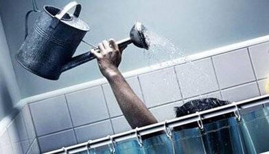 Kontrast dusche vor der Verwendung von Soda